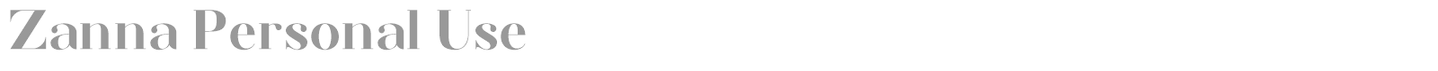 Zanna font preview